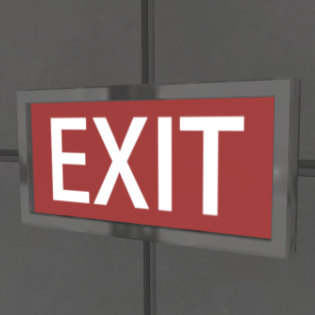 Alone Together Exit Sign