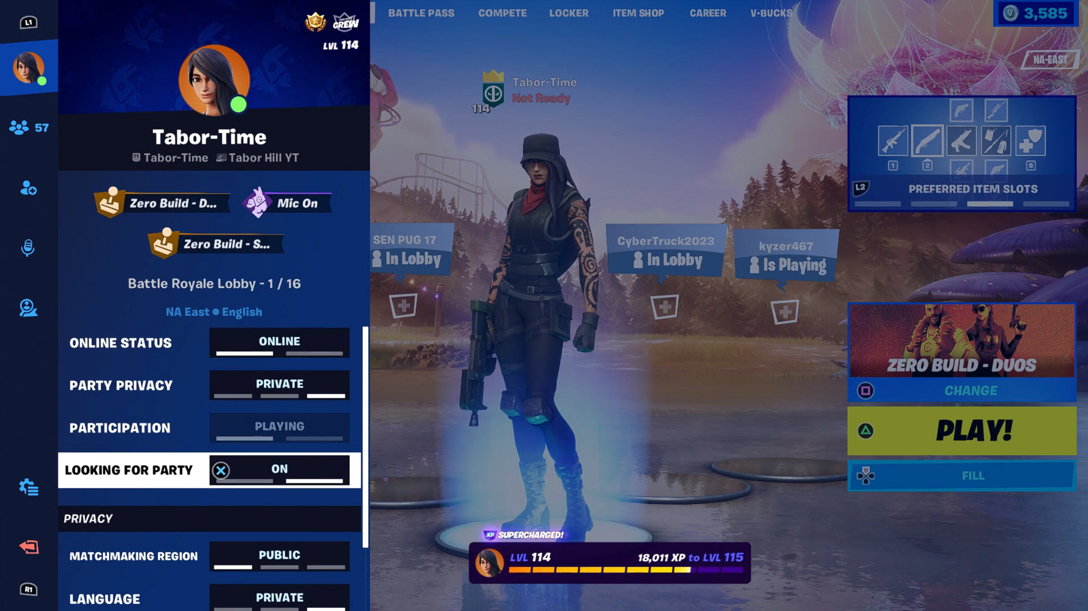 Fortnite Sidebar Screenshot 1