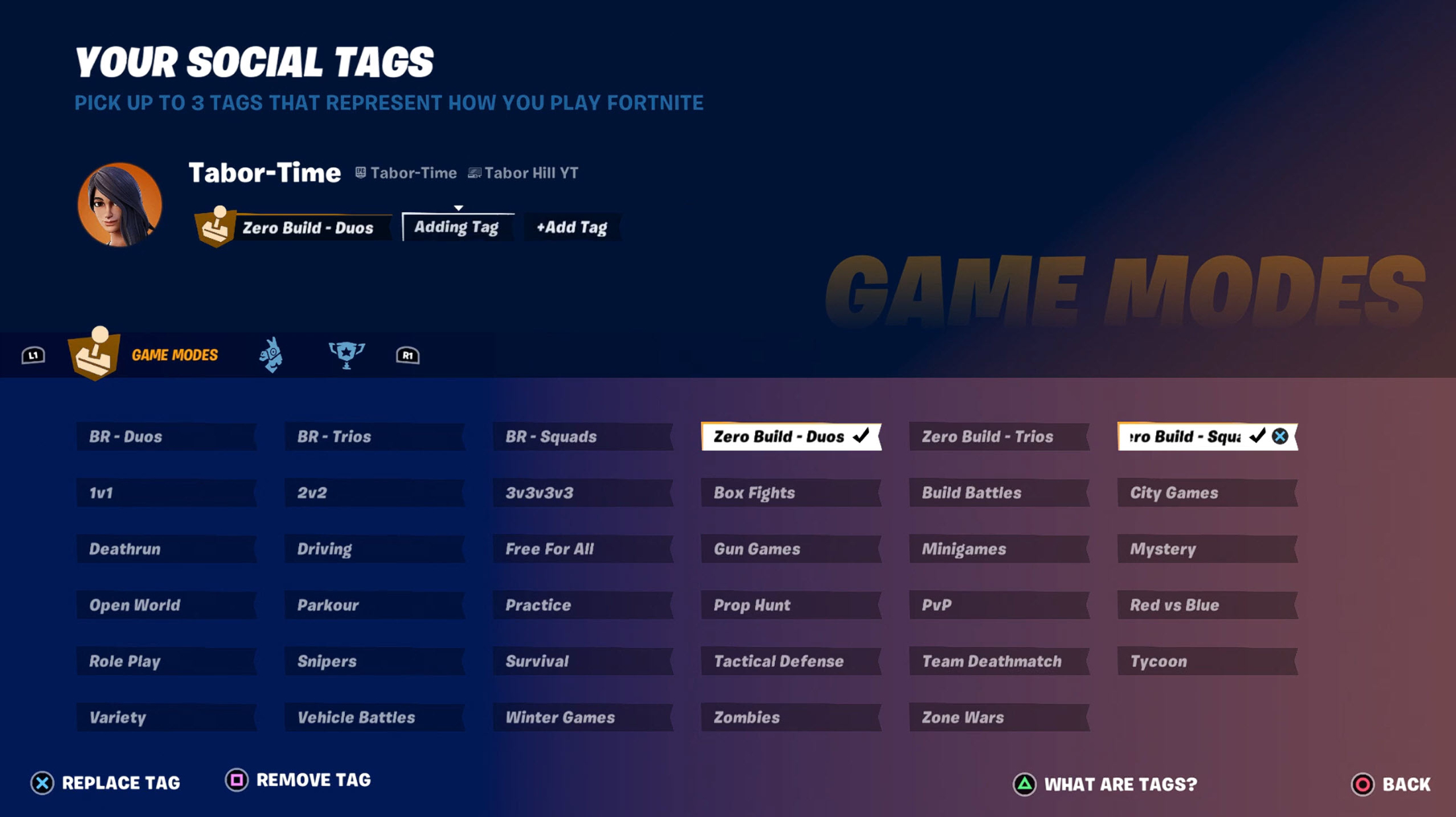 Fortnite Soccial Tags Screenshot 1